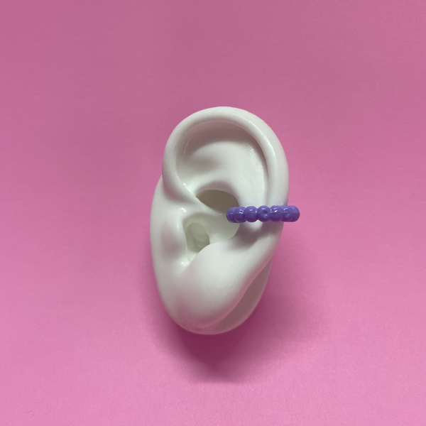 Earcuff Cotton Morado