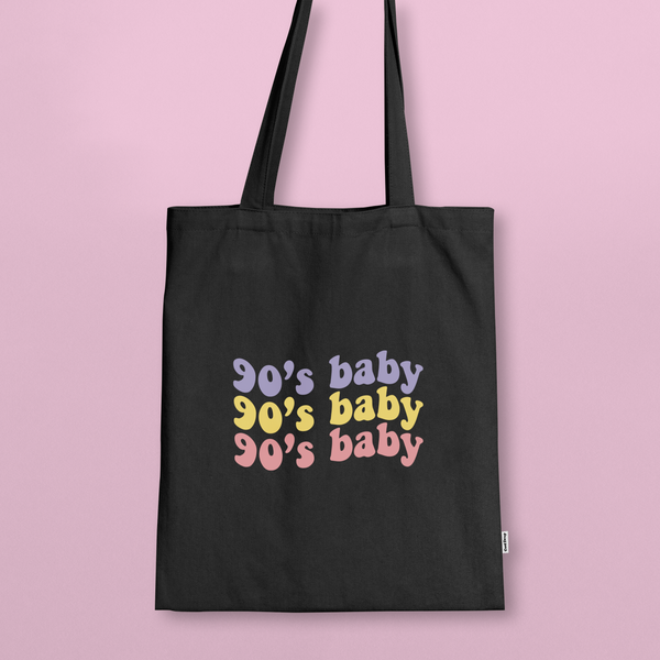 90´s Baby ZipTote Negra