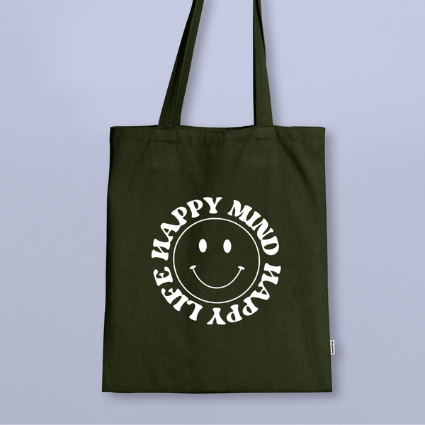 Happy Mind ZipTote Verde