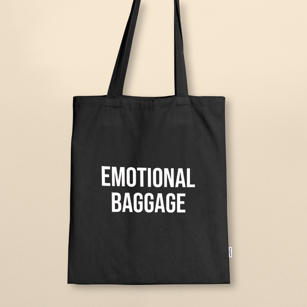 Totebag Negra emotional baggage cool drop